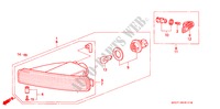 LUZ DE COMBINACION para Honda LEGEND LEGEND 4 Puertas 5 velocidades manual 1993
