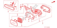 RETROVISOR para Honda LEGEND LEGEND 4 Puertas 5 velocidades manual 1995