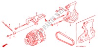 MENSULA DE ALTERNADOR para Honda LEGEND COUPE LEGEND 2 Puertas 5 velocidades manual 1993