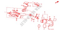 COLUMNA DE DIRECCION para Honda CIVIC CRX ESI 2 Puertas 5 velocidades manual 1997