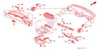 GUARNICION DE INSTRUMENTO(RH) para Honda CIVIC CRX ESI 2 Puertas 4 velocidades automática 1995