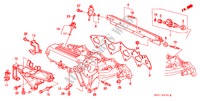 MULTIPLE DE ADMISION(DOHC) para Honda CIVIC CRX VTI 2 Puertas 5 velocidades manual 1994
