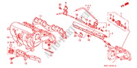 MULTIPLE DE ADMISION(SOHC) ('96 ) para Honda CIVIC CRX ESI 2 Puertas 5 velocidades manual 1997