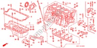 BLOQUE DE CILINDRO/COLECTOR DE ACEITE (SOHC,SOHC VTEC) para Honda CIVIC LSI 3 Puertas 5 velocidades manual 1995
