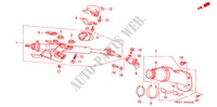 COLUMNA DE DIRECCION para Honda CIVIC LSI 3 Puertas 5 velocidades manual 1995