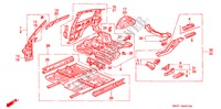 ESTRUCTURA DE CUERPO(PANEL INTERIOR) para Honda CIVIC LSI 3 Puertas 5 velocidades manual 1995