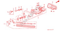 LIMPIADOR TRASERO para Honda CIVIC LSI 3 Puertas 5 velocidades manual 1995