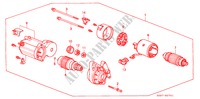 MOTOR DE ARRANQUE(DENSO)(2) para Honda CIVIC LSI 3 Puertas 5 velocidades manual 1995