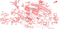 PANEL DE INSTRUMENTO(LH) para Honda CIVIC LSI 3 Puertas 5 velocidades manual 1995