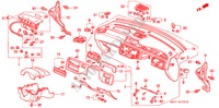 PANEL DE INSTRUMENTO(RH) para Honda CIVIC VEI 3 Puertas 5 velocidades manual 1995