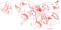 RETROVISOR para Honda CIVIC LSI 3 Puertas 5 velocidades manual 1995