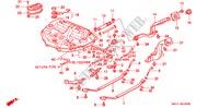 TANQUE DE COMBUSTIBLE(CARBURADOR) para Honda CIVIC EX 3 Puertas 5 velocidades manual 1994