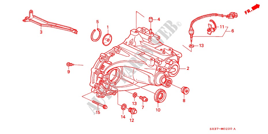 ALOJAMIENTO TRANSMISION (SOHC,SOHC VTEC) para Honda CIVIC DX 3 Puertas 5 velocidades manual 1994