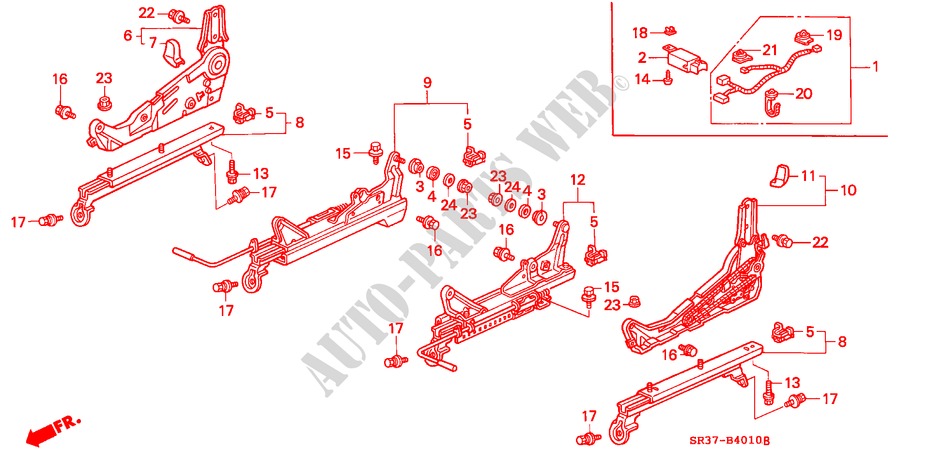ASIENTO DEL. ( '93) para Honda CIVIC LSI 3 Puertas 5 velocidades manual 1993