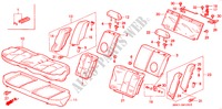 ASIENTO TRASERO(SOHC) para Honda CIVIC LSI 4 Puertas 5 velocidades manual 1994