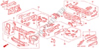 ESTRUCTURA DE CUERPO(CONTENCION DEL.) para Honda CIVIC LSI 4 Puertas 5 velocidades manual 1995