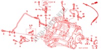PALANCA DE CONTROL para Honda CIVIC LSI 4 Puertas 4 velocidades automática 1993