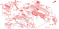 PANEL DE INSTRUMENTO(RH) para Honda CIVIC LSI 4 Puertas 4 velocidades automática 1994