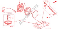 ANTENA DE RADIO/ALTAVOZ (LH) para Honda CIVIC COUPE ESI 2 Puertas 5 velocidades manual 1995