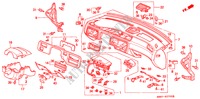 PANEL DE INSTRUMENTO(LH) para Honda CIVIC COUPE ESI 2 Puertas 5 velocidades manual 1995