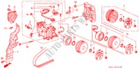 ACONDICIONADOR DE AIRE (COMPRESOR)(SANDEN) para Honda PRELUDE DOHC VTEC 2 Puertas 5 velocidades manual 1993