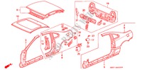 ESTRUCTURA DE CUERPO(3) para Honda PRELUDE DOHC VTEC 2 Puertas 5 velocidades manual 1993