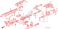 TUBERIA DE ESCAPE para Honda PRELUDE DOHC VTEC 2 Puertas 5 velocidades manual 1993