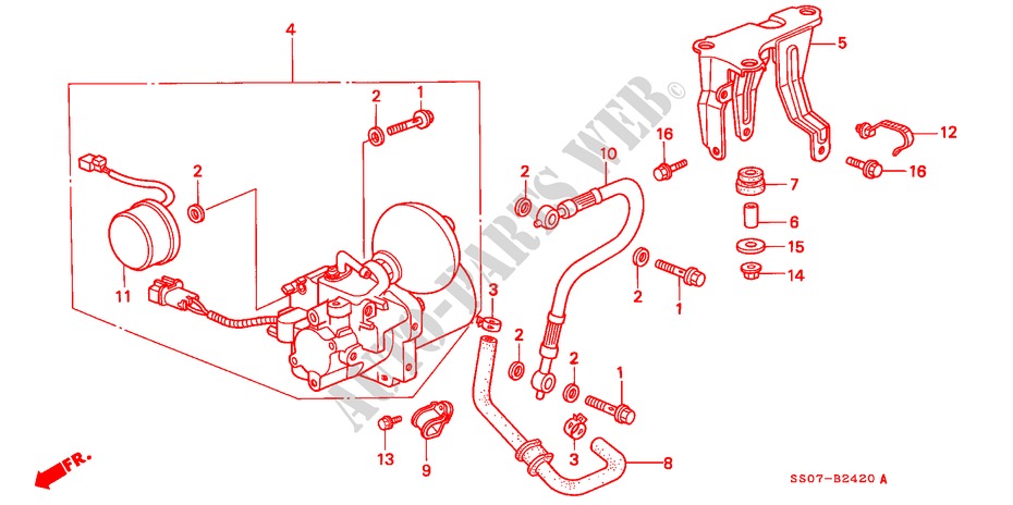 ACUMULADOR ABS(1) para Honda PRELUDE DOHC VTEC 2 Puertas 5 velocidades manual 1993