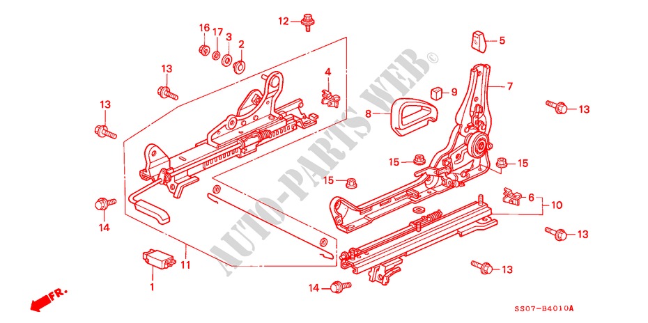 ASIENTO DEL.(1) para Honda PRELUDE DOHC VTEC 2 Puertas 5 velocidades manual 1993