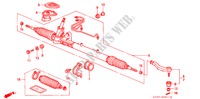 CAJA DE ENGRANAJE DE P.S.(RH) para Honda CIVIC 1.5I 5 Puertas 5 velocidades manual 1995