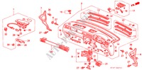 PANEL DE INSTRUMENTO(RH) para Honda CIVIC 1.4I 5 Puertas 4 velocidades automática 1995