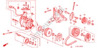 ACONDICIONADOR DE AIRE (COMPRESOR) (SOHC) para Honda CIVIC 1.4I          75PS 5 Puertas 5 velocidades manual 1999