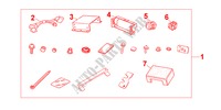 CABLES Y SOPORTE NAVEGADOR para Honda CIVIC 2.0ITD 5 Puertas 5 velocidades manual 2000