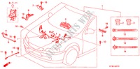 CONJ. DE CABLES DE MOTOR (SOHC)(RH) para Honda CIVIC 1.4I 5 Puertas 4 velocidades automática 1999