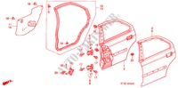 PANELES DE PUERTA TRAS. para Honda CIVIC 2.0ITD 5 Puertas 5 velocidades manual 2000