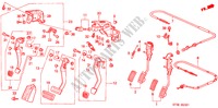 PEDAL(RH) para Honda CIVIC 1.4I 5 Puertas 5 velocidades manual 1999