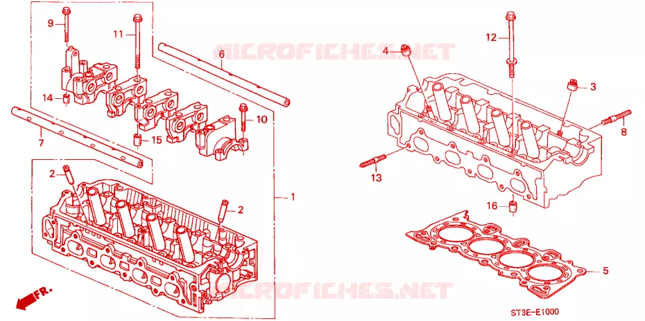 CULATA DE CILINDRO (SOHC) Honda  CIVIC 1999 1.4 IS 5 velocidades manual 