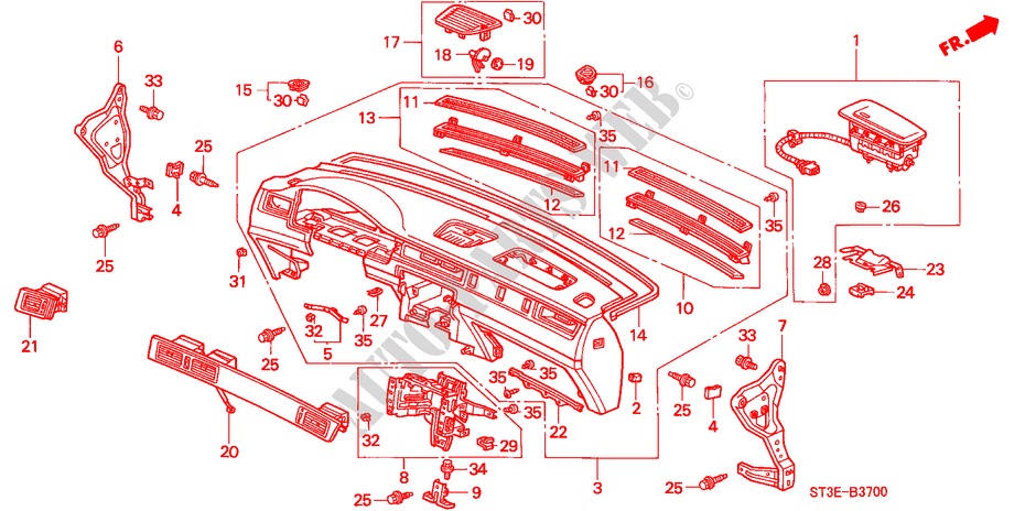 PANEL DE INSTRUMENTO(LH) para Honda CIVIC 1.4IS       L.P.G. 5 Puertas 5 velocidades manual 1999