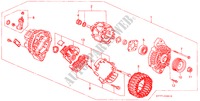 ALTERNADOR(MITSUBISHI) para Honda INTEGRA TYPE R 3 Puertas 5 velocidades manual 2000