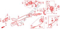 CERRADURAS DE PUERTAS para Honda INTEGRA TYPE R 3 Puertas 5 velocidades manual 1998