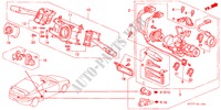 INTERRUPTOR COMBINACION(LH) para Honda INTEGRA TYPE R 3 Puertas 5 velocidades manual 1999
