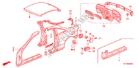 PANELES EXTERIORES para Honda INTEGRA TYPE R 3 Puertas 5 velocidades manual 1998