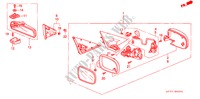 RETROVISOR para Honda INTEGRA TYPE R 3 Puertas 5 velocidades manual 2000