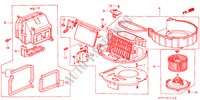 SOPLADOR DE CALEFACTOR(LH) para Honda INTEGRA TYPE R 3 Puertas 5 velocidades manual 2000
