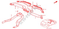 CONDUCTO DE CALEFACTOR(LH) para Honda ACCORD AERODECK 2.2IES 5 Puertas 5 velocidades manual 1994