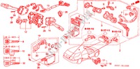 INTERRUPTOR COMBINACION(RH) ('96 ) para Honda ACCORD AERODECK 2.0ILS 5 Puertas 5 velocidades manual 1997