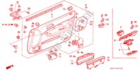 RECUBRIMIENTO DE PUERTA(LH) para Honda ACCORD AERODECK 2.0IES 5 Puertas 5 velocidades manual 1997
