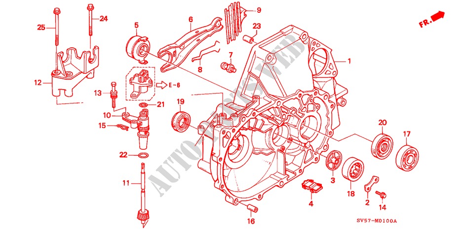 ALOJAMIENTO DE EMBRAGUE para Honda ACCORD AERODECK 2.0ILS 5 Puertas 5 velocidades manual 1994