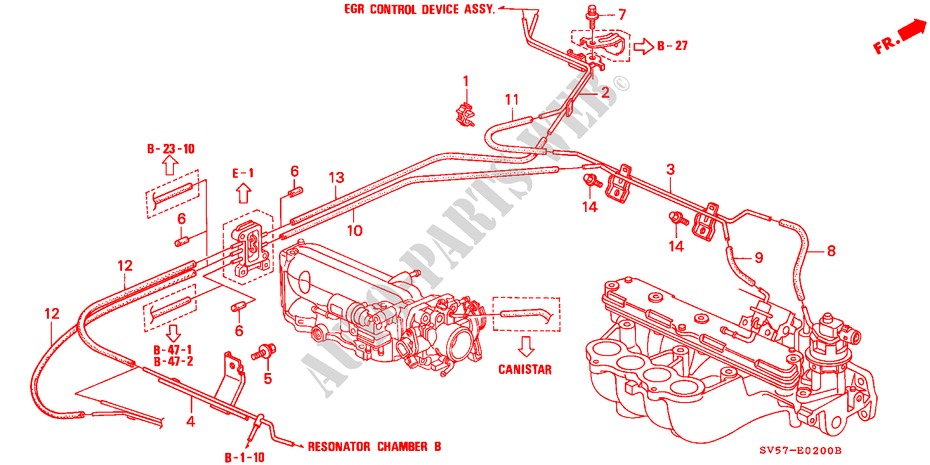 TUBERIA DE INSTALACION/TUBERIA para Honda ACCORD AERODECK 2.2IES 5 Puertas 5 velocidades manual 1997