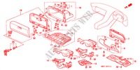 GUARNICION DE INSTRUMENTO(RH) para Honda NSX NSX-T 2 Puertas 5 velocidades manual 1995